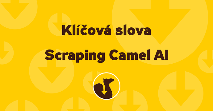 Tipy pro generování klíčových slov Scraping Camel AI