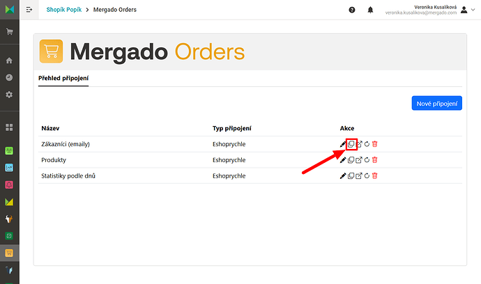 mergado orders copy url
