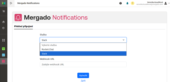 mergado notifications slack
